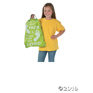 Large Exercise Your Faith Drawstring Bags (Per Dozen)