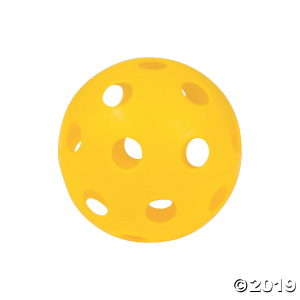 Yellow Plastic Softballs (Per Dozen)