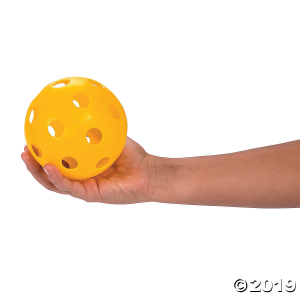 Yellow Plastic Softballs (Per Dozen)