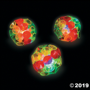 Light-Up Suction Cup Balls (Per Dozen)