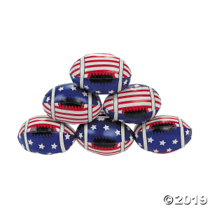 Stars & Stripes Footballs (Per Dozen)