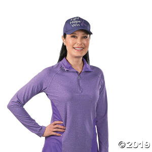 Purple Awareness Ribbon Baseball Hat Assortment (Per Dozen)