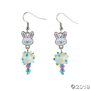 Easter Bunny Earrings Craft Kit (6 Pair)
