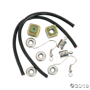 Leather Cording Earrings Craft Kit (2 Pair)