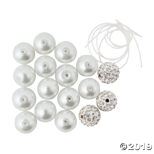 Pearl & Rhinestone Bracelet Craft Kit (Makes 2)