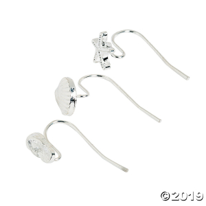 Summer Slide-a-Charm Earring Posts (Per Dozen)
