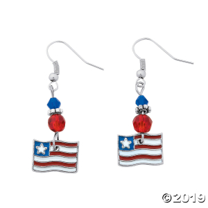 American Flag Earring Craft Kit (6 Unit(s))