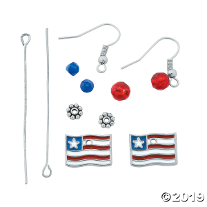 American Flag Earring Craft Kit (6 Unit(s))