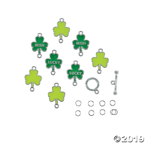 Green Shamrock Bracelet Craft Kit (2 Piece(s))