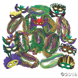 Mega Masquerade Mask & Bead Assortment (600 Piece(s))