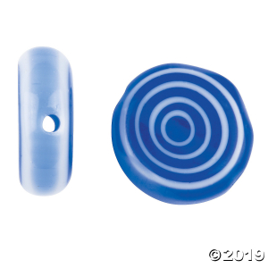 Swirl Millefiori Round Beads (Per Dozen)