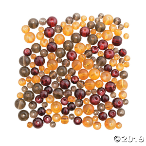 Fall Colors Round Bead Assortment - 4mm - 8mm (200 Piece(s))