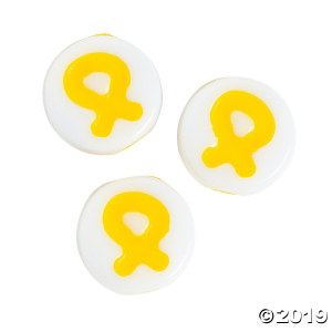 Yellow Ribbon Beads - 8mm (200 Piece(s))