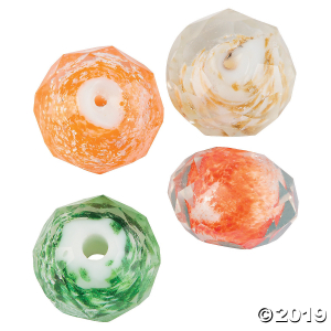 Fall Glitter Beads - 12mm (24 Piece(s))
