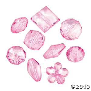 Pink Bead Assortment - 12mm - 15mm (200 Piece(s))