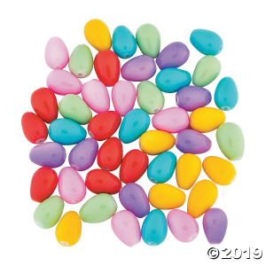 Pastel Easter Egg Beads - 14mm (50 Piece(s))