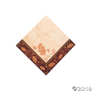 Thanksgiving Turkey Beverage Napkins (16 Piece(s))