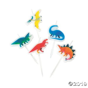 Party Dinosaur-Shaped Candles (5 Piece(s))