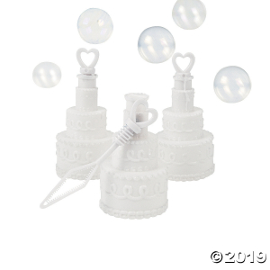 Wedding Cake Bubble Bottles (24 Piece(s))