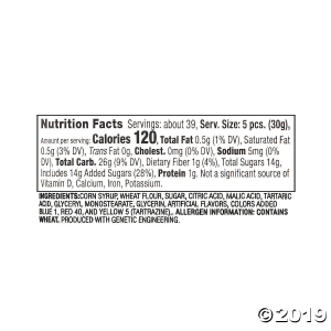 41 oz. Sour Punch® Twists Fruit-Flavored Chewy Candy (210 Piece(s))