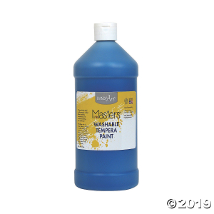 Handy Art® Little Masters Washable Tempera Paint, 32 oz, Blue, Pack of 6 (6 Piece(s))