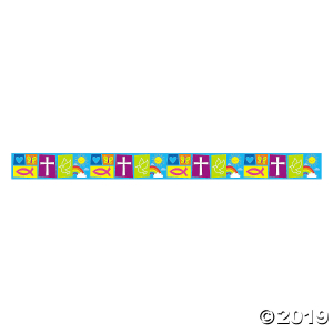Bright Religious Symbols Bulletin Board Borders (Per Dozen)