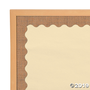 Burlap Scalloped Bulletin Board Border (1 Unit(s))