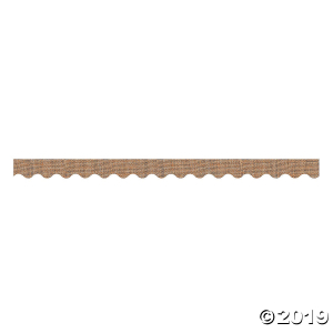 Burlap Scalloped Bulletin Board Border (1 Unit(s))