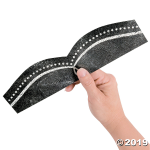 Dotted Swirl Chalkboard Bulletin Board Borders (Per Dozen)
