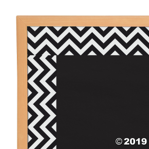 Black Chevron Bulletin Board Borders (Per Dozen)