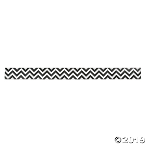 Black Chevron Bulletin Board Borders (Per Dozen)
