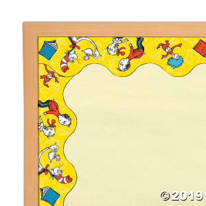 Eureka® Dr. Seuss The Cat in the Hat Yellow Bulletin Board Borders (Per Dozen)