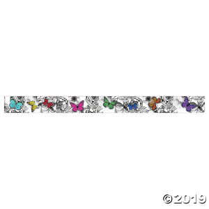 Schoolgirl Style Whimsy Butterflies Bulletin Board Borders (Per Dozen)