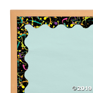 Eureka® Rock the Classroom Splatter Bulletin Board Border (Per Dozen)