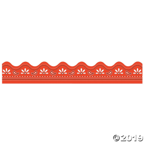 Carson-Dellosa® Red Bandana Scalloped Bulletin Board Borders (1 Set(s))