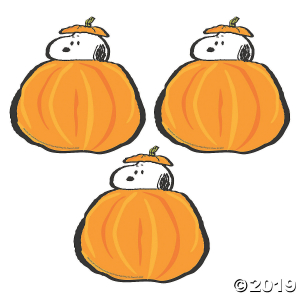 Eureka® Peanuts® Fall Pumpkins Bulletin Board Cutouts (36 Piece(s))