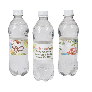 Personalized Jungle Baby Shower Water Bottle Labels (50 Piece(s))