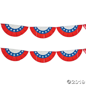 Plastic Patriotic Bunting