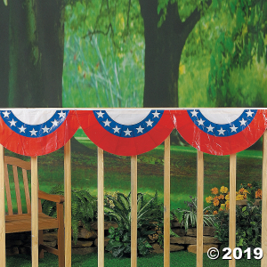 Plastic Patriotic Bunting