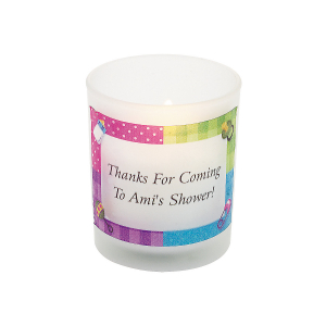 Personalized Baby Shower Votive Candle Holders (Per Dozen)