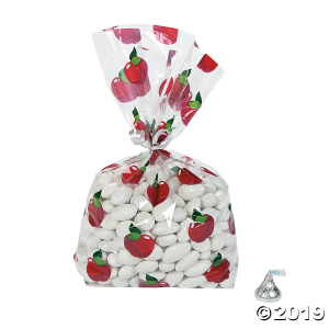 Fall Apple Cellophane Bags (Per Dozen)
