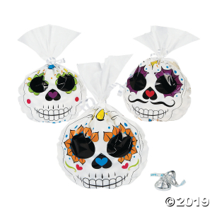 Day of the Dead Cellophane Bags (Per Dozen)