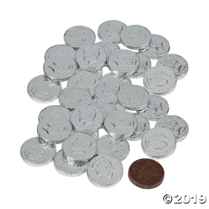 Silver Coins Chocolate Candy (1 lb(s))