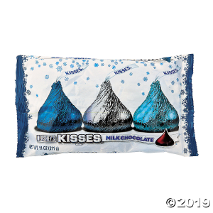 Hershey's® Kisses® Blue & Silver Chocolate Candy (65 Piece(s))