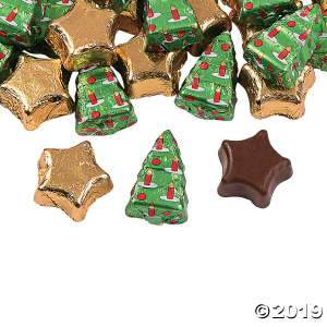 Christmas Tree & Star Chocolate Candy (56 Piece(s))