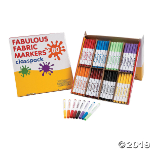 8-Color Fabulous Fabric Marker Classpack - 80 pc (80 Piece(s))
