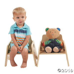 6in Stackable Wooden Toddler Chair - Ready-to-Assemble - 2PK (2 Unit(s))