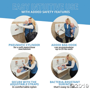 Horizontal Diaper Changing Station with 500 Disposable Sanitary Liners (1 Unit(s))