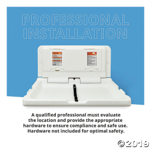 Horizontal Diaper Changing Station with 500 Disposable Sanitary Liners (1 Unit(s))