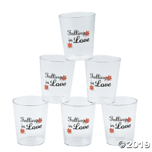 Falling in Love Plastic Shot Glasses (50 Piece(s))